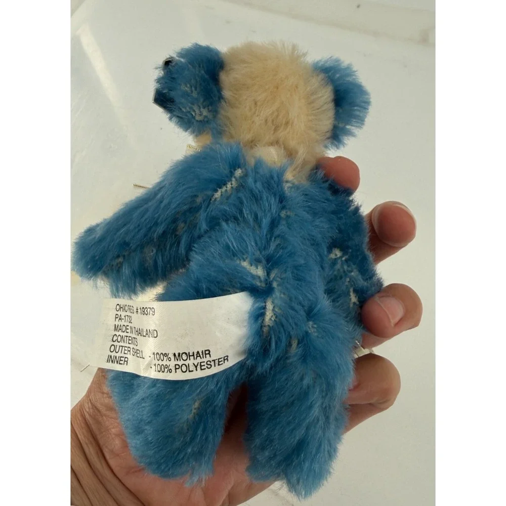 Annette Funicello Blue Bayou Mohair Bear Co Plush Bear 5.5